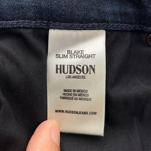 NEW HUDSON Mens Blake Slim Straight Zip Fly Jeans Size 29 NWT Seri 0076 .. - Picture 5 of 13